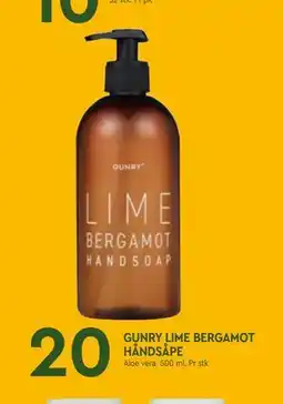 Coop Mega GUNRY LIME BERGAMOT HÅNDSÅPE tilbud
