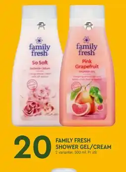 Coop Mega FAMILY FRESH SHOWER GEL/CREAM tilbud