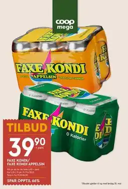 Coop Mega FAXE KONDI/ FAXE KONDI APPELSIN tilbud