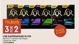 Coop Mega L’OR KAFFEKAPSLER 10 STK tilbud
