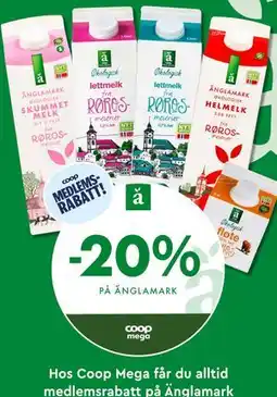 Coop Mega 20% på Änglamark tilbud