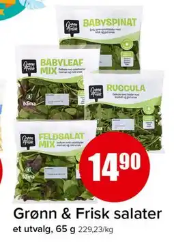 Spar Grønn & Frisk salater tilbud