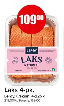 Spar Laks 4-pk tilbud