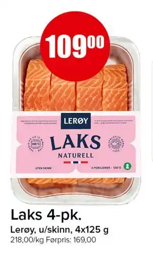 Spar Laks 4-pk tilbud
