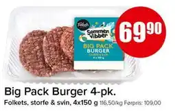 Spar Big Pack Burger 4-pk tilbud