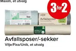 Spar Avfallsposer/-sekker tilbud