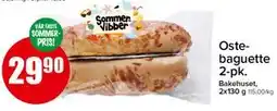 Spar Ostebaguette 2-pk tilbud