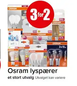 Spar Osram lyspærer tilbud