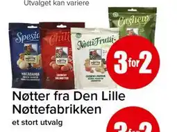 Spar Nøtter fra Den Lille Nøttefabrikken tilbud
