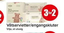 Spar Våtservietter/engangskluter tilbud