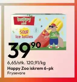 Gigaboks Happy Zoo iskrem 6-pk tilbud
