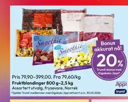 Gigaboks Fruktblandinger 800 g–2,5 kg tilbud