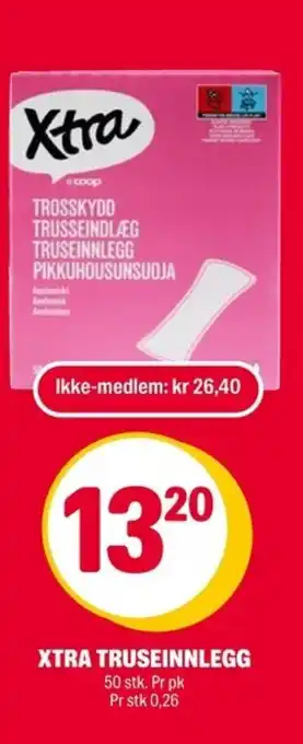 Coop Extra Xtra truseinnlegg tilbud