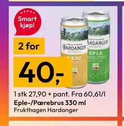 Gigaboks Eple-/Pærebrus 330 ml tilbud