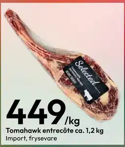 Gigaboks Tomahawk entrecôte ca. 1,2 kg tilbud