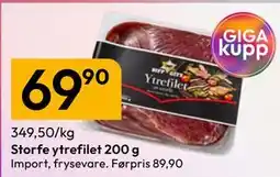 Gigaboks Storfe ytrefilet 200 g tilbud