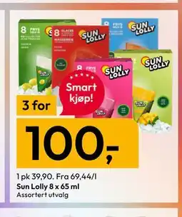 Gigaboks Sun Lolly 8 x 65 ml tilbud