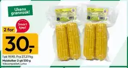 Gigaboks Maiskolber 2-pk 550 g tilbud