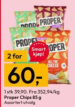 Gigaboks Proper Chips 85 g tilbud