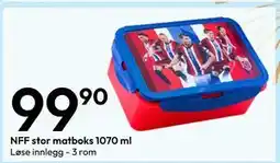 Gigaboks NFF stor matboks 1070 ml tilbud