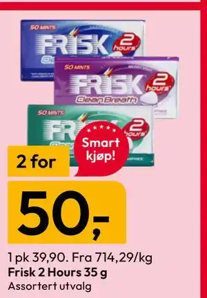 Gigaboks Frisk 2 Hours 35 g tilbud