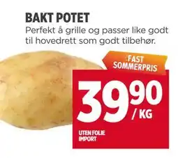 Meny BAKT POTET tilbud