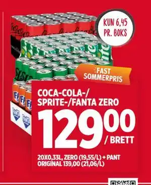 COCA-COLA-/ SPRITE-/FANTA ZERO