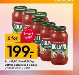 Gigaboks Dolmio Bolognese 6 x 675 g tilbud