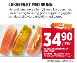 LAKSEFILET MED SKINN