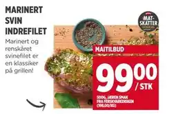 Meny MARINERT SVIN INDREFILET tilbud