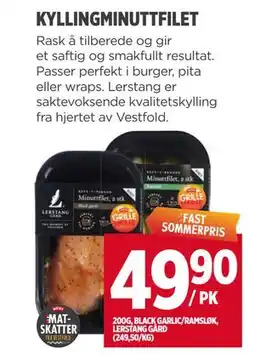 Meny KYLLINGMINUTTFILET tilbud