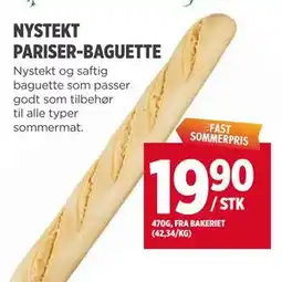 Meny NYSTEKT PARISER-BAGUETTE tilbud
