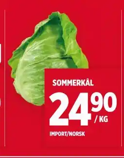 Meny SOMMERKÅL tilbud