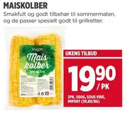 Meny MAISKOLBER tilbud