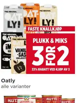 Meny Oatly tilbud