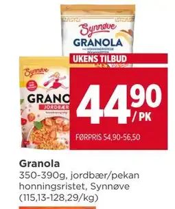 Meny Granola tilbud