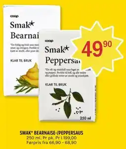 Coop Prix SMAK* BEARNAISE-/PEPPERSAUS tilbud