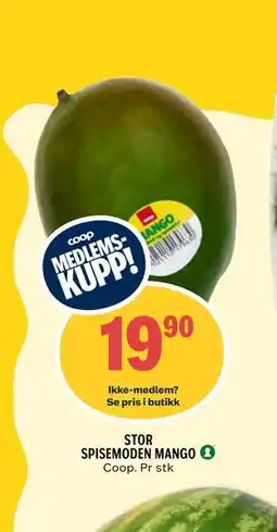 Coop Prix STOR SPISEMODEN MANGO, Medlemspris tilbud