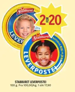 Coop Prix STABBURET LEVERPOSTEI tilbud