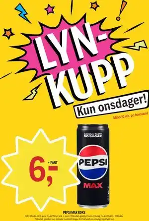 PEPSI MAX BOKS