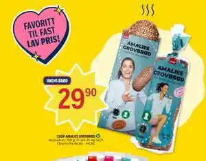 Coop Prix COOP AMALIES GROVBRØD tilbud