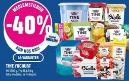 Coop Obs TINE Yoghurt tilbud