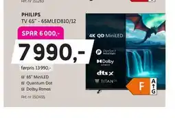 ELON PHILIPS TV 65” - 65MLED810/12 tilbud
