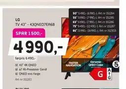 ELON LG TV 43” - 43QNED7EA6B tilbud
