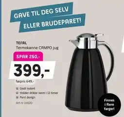 ELON TEFAL Termokanne CAMPO jug tilbud