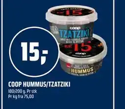Coop Obs COOP HUMMUS/TZATZIKI tilbud