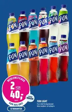 Coop Obs FUN LIGHT, Medlemspris tilbud
