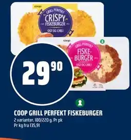 Coop Obs COOP GRILL PERFEKT FISKEBURGER tilbud