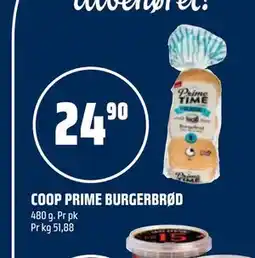 Coop Obs COOP PRIME BURGERBRØD tilbud