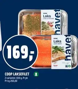 Coop Obs COOP LAKSEFILET tilbud